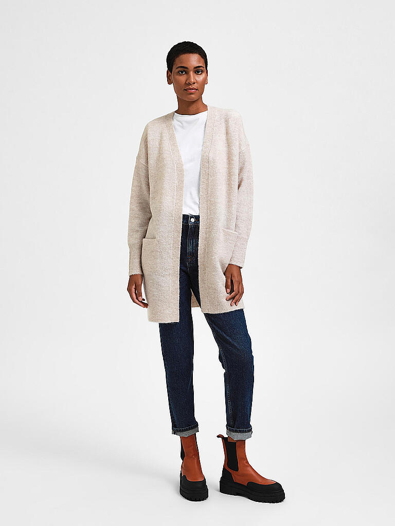 SELECTED FEMME Strickjacke SLFLULU beige